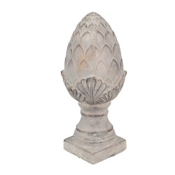 Clayre & Eef Decorative Figurine Pinecone Ø 14x33 cm Grey Stone