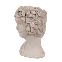 Clayre & Eef Planter Woman 22x20x30 cm Grey Stone