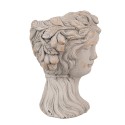 Clayre & Eef Planter Woman 22x20x30 cm Grey Stone