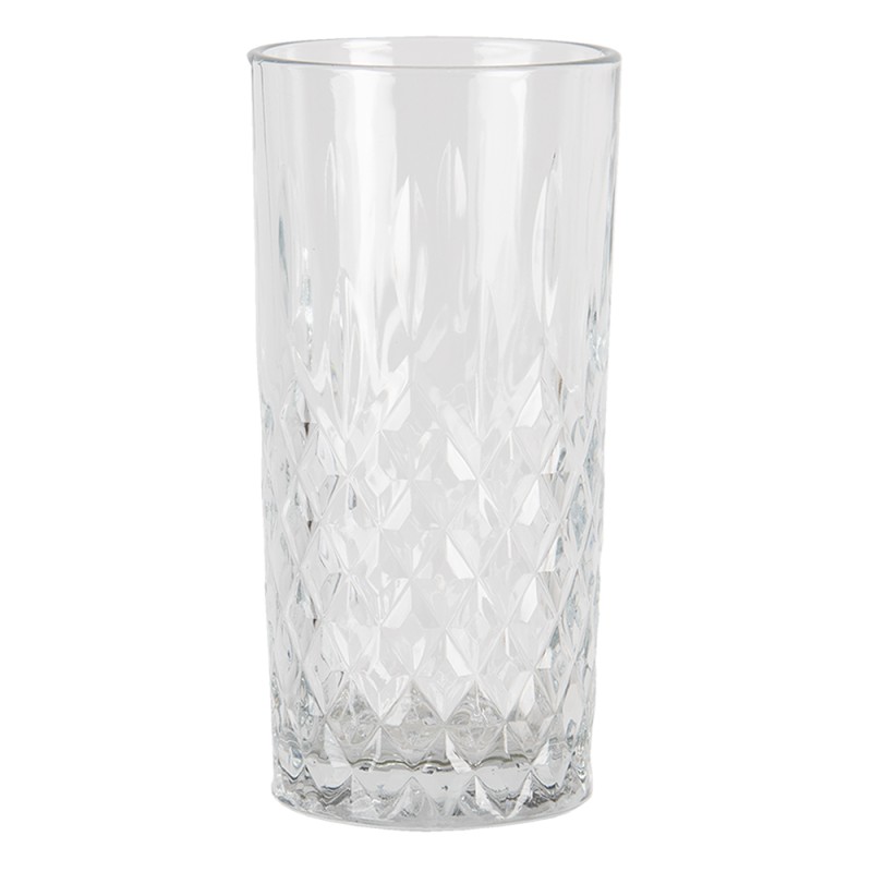 Clayre & Eef Waterglas  set van 6 stuks  300 ml Glas Drinkbeker