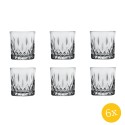 Clayre & Eef Waterglas  set van 6 stuks  280 ml Grijs Glas Drinkbeker