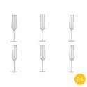 Clayre & Eef Champagneglas  set van 6 stuks  250 ml Glas Wijnglas