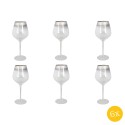 Clayre & Eef Wijnglas  set van 6 stuks  700 ml Glas Wijnkelk