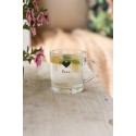 Clayre & Eef Theeglas  set van 6 stuks  250 ml Glas Hart Love Theemok