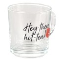 Clayre & Eef Theeglas  set van 6 stuks  200 ml Glas Lippen Hey there hot tea! Theemok