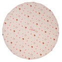 Clayre & Eef Theedoek  set van 6 stuks  Ø 80 cm Beige Roze Katoen Rond Hobbelpaard Keukenhanddoek