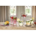 Clayre & Eef Waterglas  set van 6 stuks  230 ml Glas Hart Happy Drinkbeker