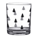 Clayre & Eef Waterglas  set van 6 stuks  230 ml Glas Kerstbomen Drinkbeker