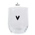 Clayre & Eef Waterglas Hart set van 6 stuks Hart 300 ml Transparant Glas Drinkbeker