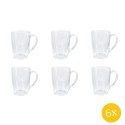 Clayre & Eef Theeglas 300 set van 6 stuks 300 ml Transparant Glas Konijn Theemok