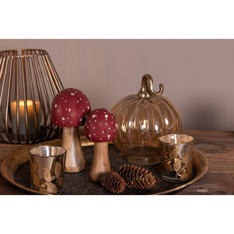 Clayre & Eef Decorative Pinecone Set of 15 7/9 cm Brown Wood