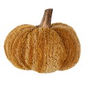 Clayre & Eef Decoration Pumpkin 13 cm Yellow Orange Fabric