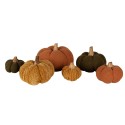 Clayre & Eef Decoration Pumpkin 13 cm Yellow Orange Fabric