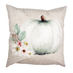 Clayre & Eef Cushion Cover 45x45 cm Beige Grey Polyester Pumpkin