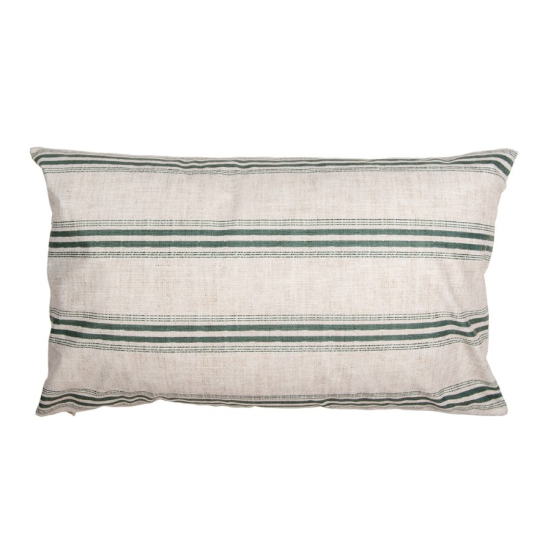 Clayre & Eef Housse de coussin 30x50 cm Beige Vert Polyester Citrouille