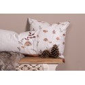 Clayre & Eef Cushion Cover 45x45 cm Beige Polyester Mushrooms