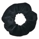 Clayre & Eef Scrunchie Haarelastiek Ø 10 cm Zwart Velours