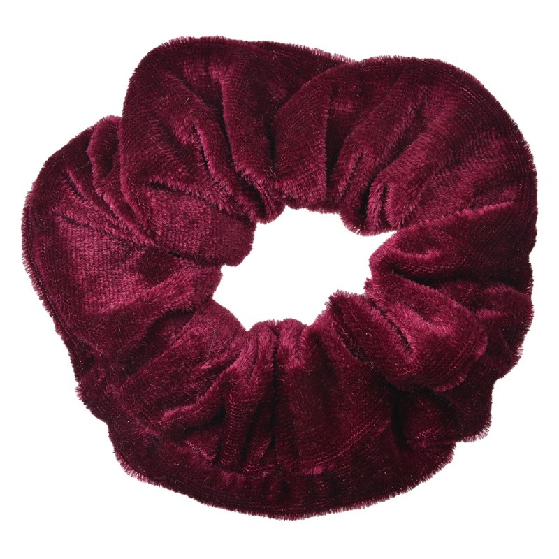 Clayre & Eef Scrunchie Hair Elastic Ø 10 cm Red Velvet