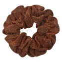 Clayre & Eef Scrunchie Haarelastiek Ø 10 cm Bruin Synthetisch