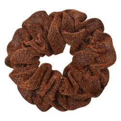 Clayre & Eef Scrunchie Haargummi Ø 10 cm Braun Synthetisch