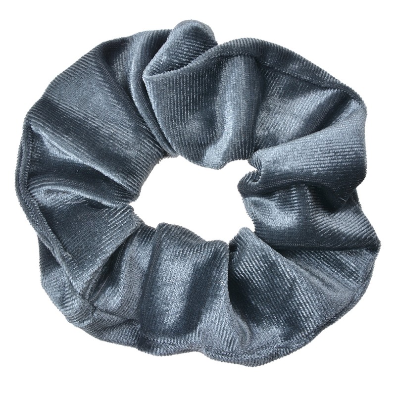 Clayre & Eef Scrunchie Haargummi Ø 10 cm Grau Samt