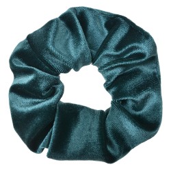 Clayre & Eef Élastique à cheveux scrunchie Ø 10 cm Vert Velours