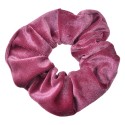 Clayre & Eef Élastique à cheveux scrunchie Ø 10 cm Rose Velours