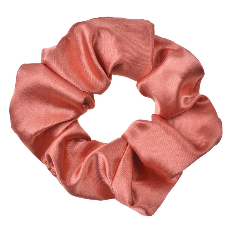 Clayre & Eef Élastique à cheveux scrunchie Ø 10 cm Rose Synthétique