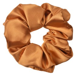 Clayre & Eef Élastique à cheveux scrunchie Ø 10 cm Marron Synthétique