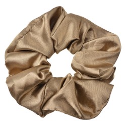 Clayre & Eef Élastique à cheveux scrunchie Ø 10 cm Beige Synthétique