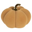 Clayre & Eef Decoration Pumpkin Ø 18x14 cm Yellow Ceramic