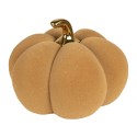 Clayre & Eef Decoration Pumpkin Ø 18x14 cm Yellow Ceramic