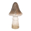 Clayre & Eef Décoration Champignon Ø 12x22 cm Marron Blanc Céramique