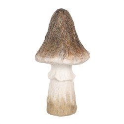 Clayre & Eef Decoration Mushroom Ø 12x22 cm Brown White Ceramic