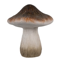 Clayre & Eef Decoration Mushroom Ø 11x12 cm Brown White Ceramic