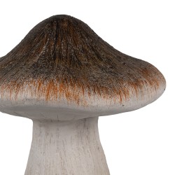 Clayre & Eef Decoration Mushroom Ø 11x12 cm Brown White Ceramic