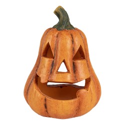 Clayre & Eef Decorazione Zucca Ø 12x17 cm Arancione Ceramica