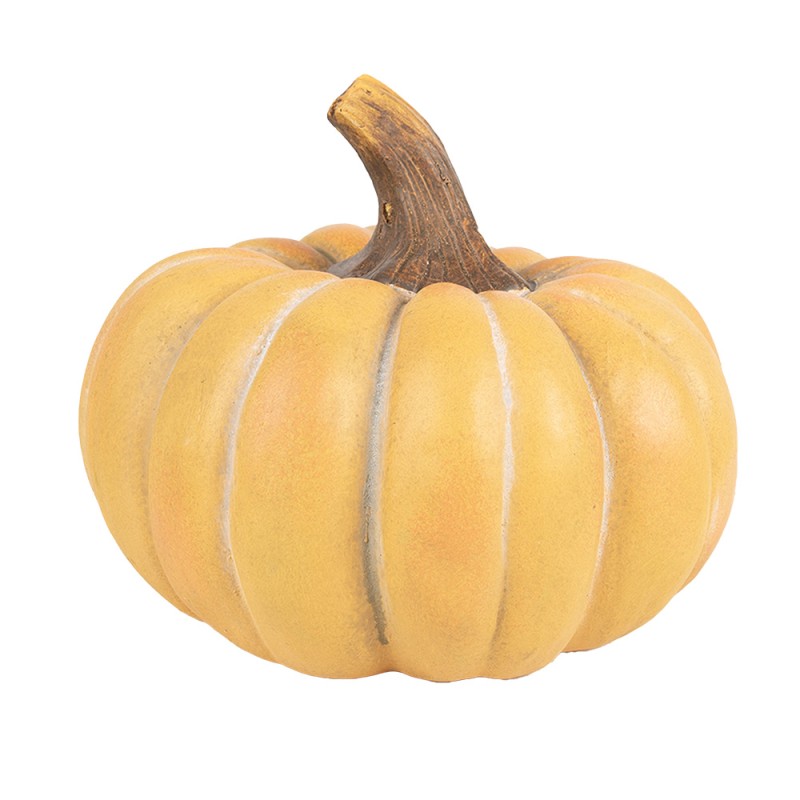 Clayre & Eef Decorazione Zucca Ø 28x23 cm Arancione Plastica