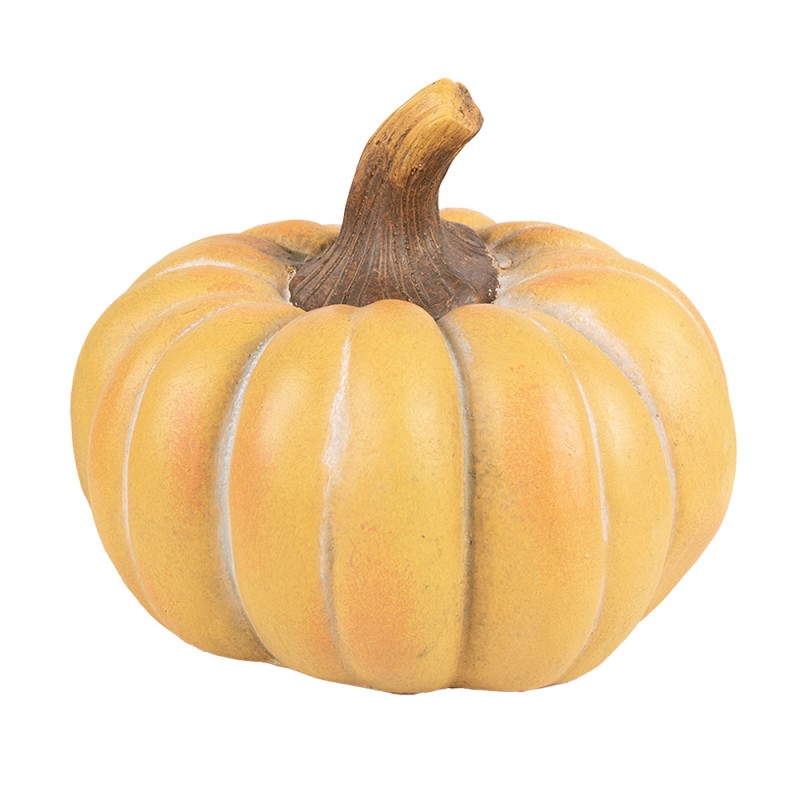 Clayre & Eef Decoration Pumpkin Ø 28x23 cm Orange Plastic