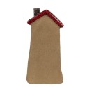 Clayre & Eef Figurine décorative Maison 10x7x19 cm Marron Rouge Céramique