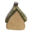 Clayre & Eef Decoratie Beeld Huis 7x6x9 cm Bruin Keramiek