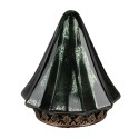 Clayre & Eef Decorazione natalizia con illuminazione a LED Albero di Natale Ø 14x16 cm Verde Vetro