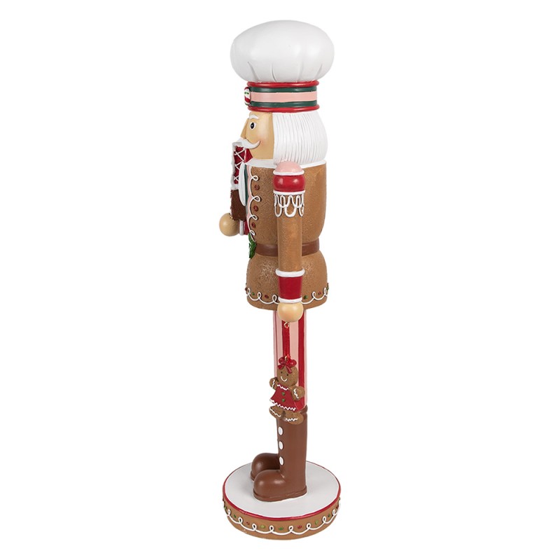 Clayre & Eef Figurine décorative Casse-noisette 13x12x46 cm Marron Plastique