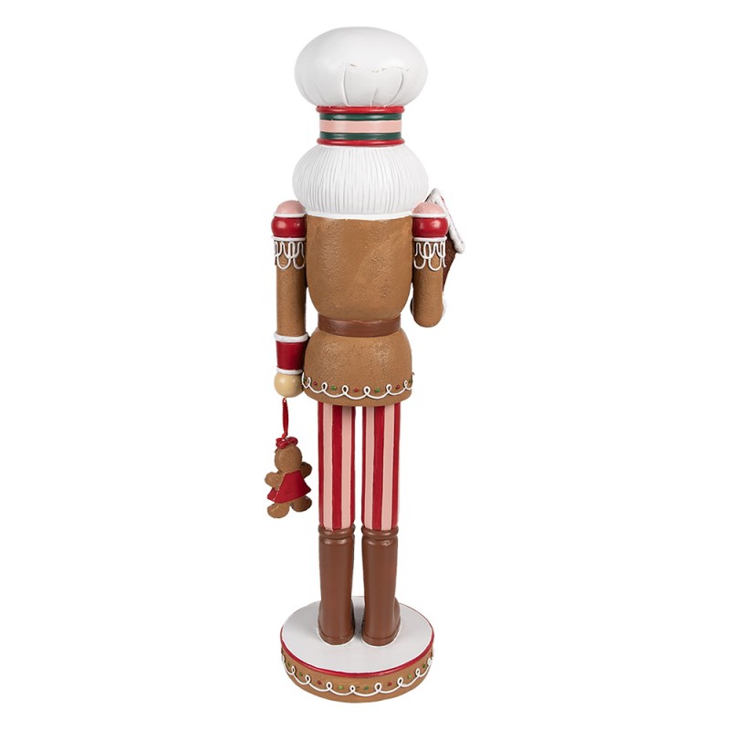 Clayre & Eef Figurine décorative Casse-noisette 13x12x46 cm Marron Plastique