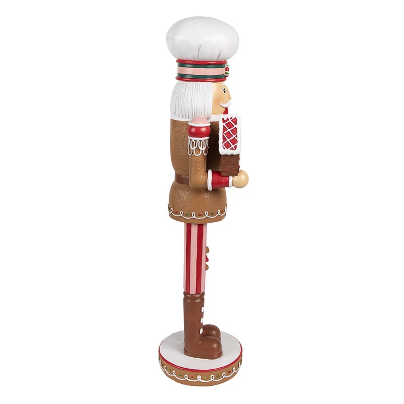 Clayre & Eef Figurine décorative Casse-noisette 13x12x46 cm Marron Plastique