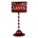 Clayre & Eef Kerstdecoratie Brievenbus 16x12x32 cm Rood Metaal