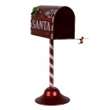 Clayre & Eef Kerstdecoratie Brievenbus 16x12x32 cm Rood Metaal