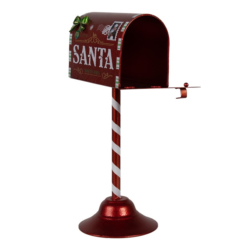 Clayre & Eef Weihnachtsdekoration Briefkasten 16x12x32 cm Rot Metall