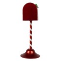 Clayre & Eef Kerstdecoratie Brievenbus 16x12x32 cm Rood Metaal