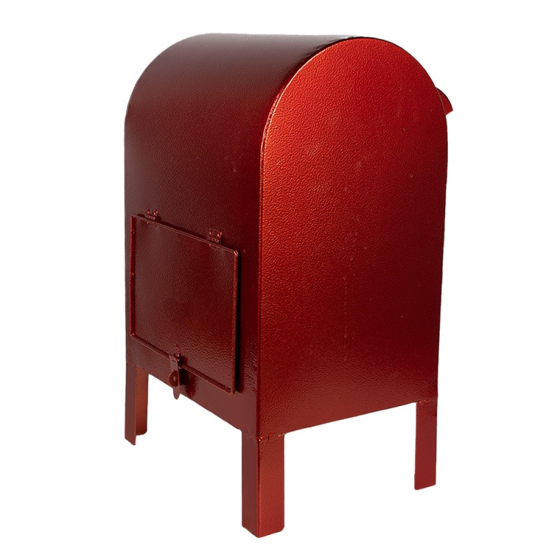 Clayre & Eef Christmas Decoration Mailbox 21x19x34 cm Red Metal